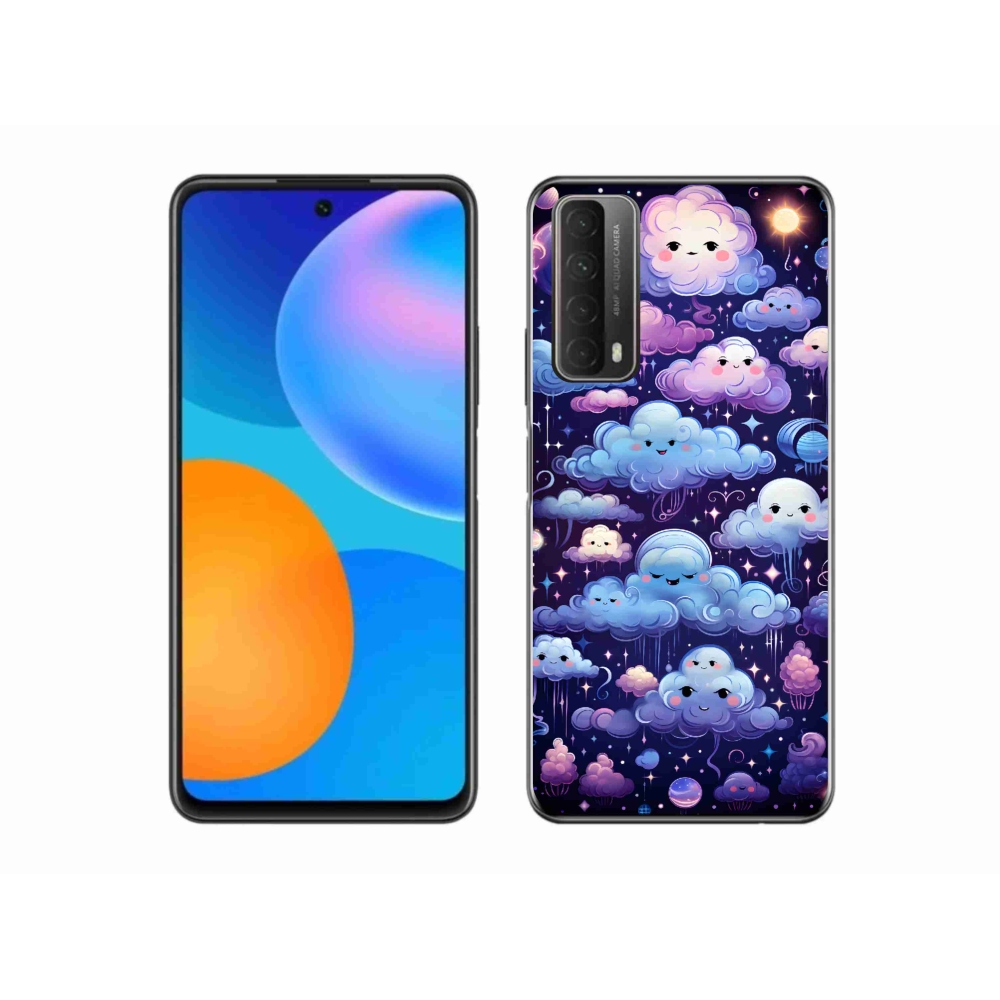 Gél borítás mmCase a Huawei P Smart (2021) - felhők