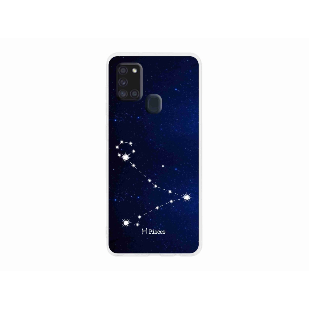 Gél borítás mmCase Samsung Galaxy A21s készülékhez - csillagkép Halak