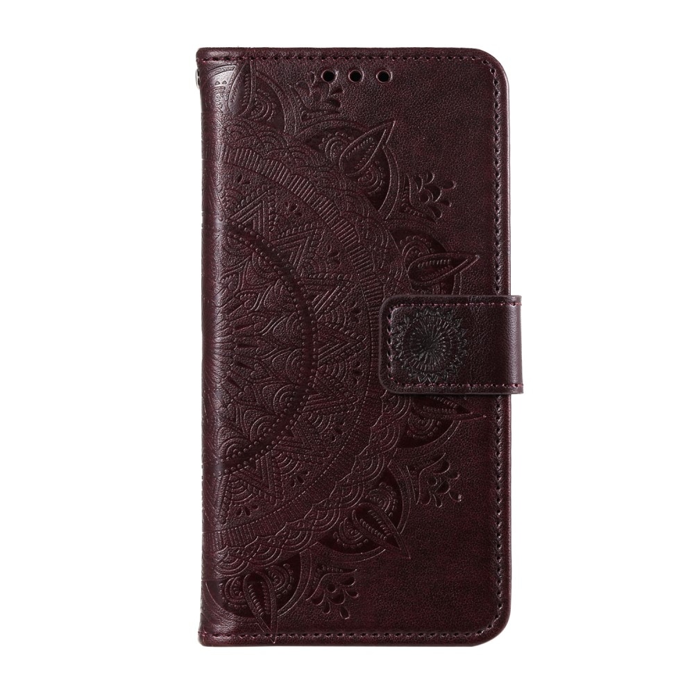 Mandala könyv tok Xiaomi 15 Pro-hoz - barna