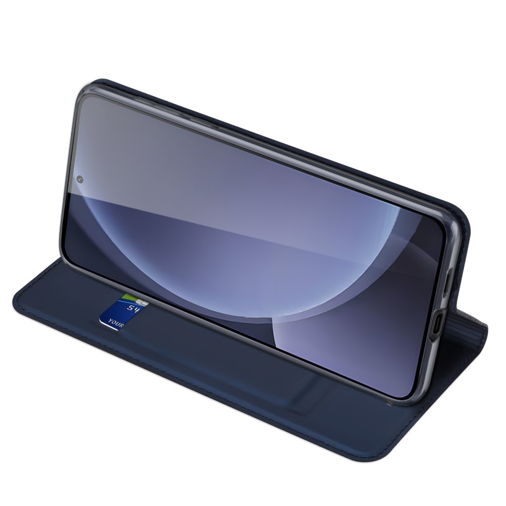 DUX könyvtáska Samsung Galaxy S25 készülékhez - sötétkék