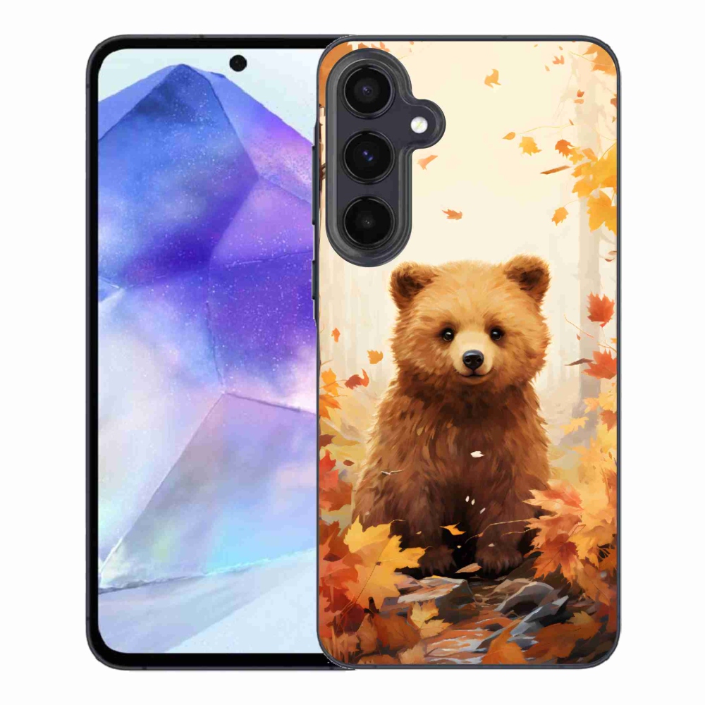 Zselés borítás mmCase Samsung Galaxy A55 5G - medve az erdőben