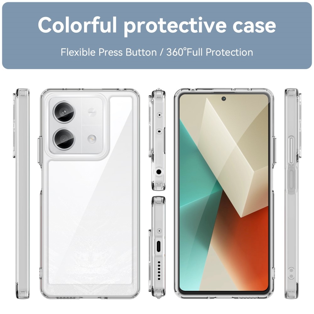 Gél tok rögzített hátlappal a Xiaomi Redmi Note 13 5G-n - átlátszó