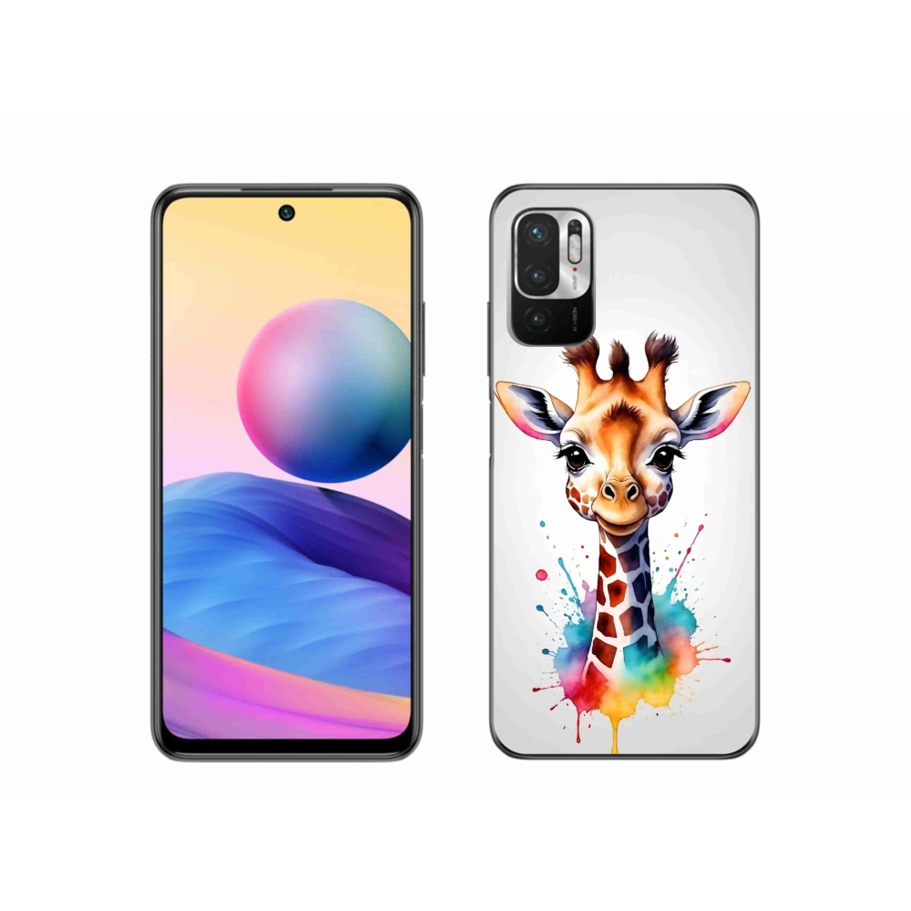 Gél borítás mmCase a Xiaomi Redmi Note 10 5G-hez - zsiráf 1