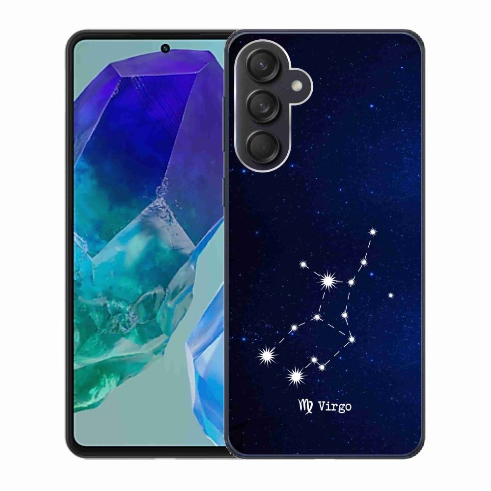 Gél borító mmCase a Samsung Galaxy M55 5G számára - csillagkép Virgo