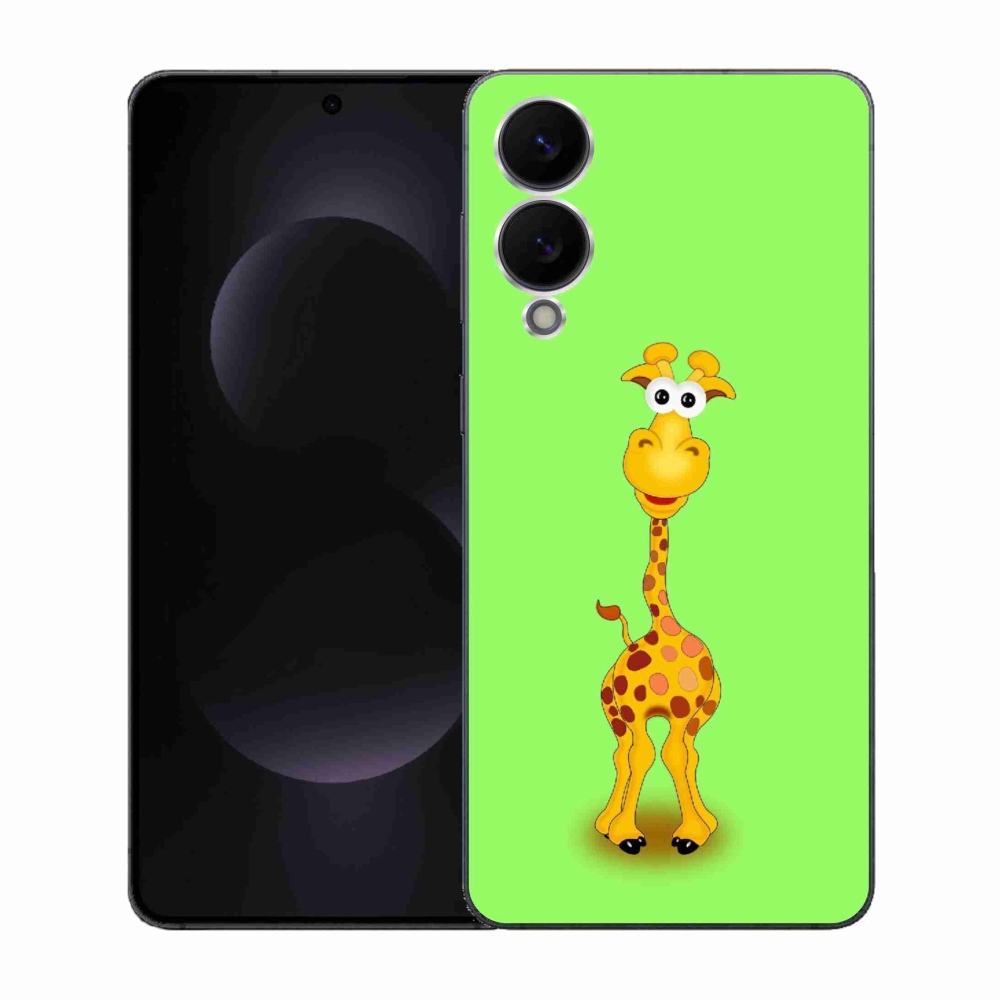 Zselés borítás mmCase Samsung Galaxy S25 Edge készülékhez - rajzfilm zsiráf