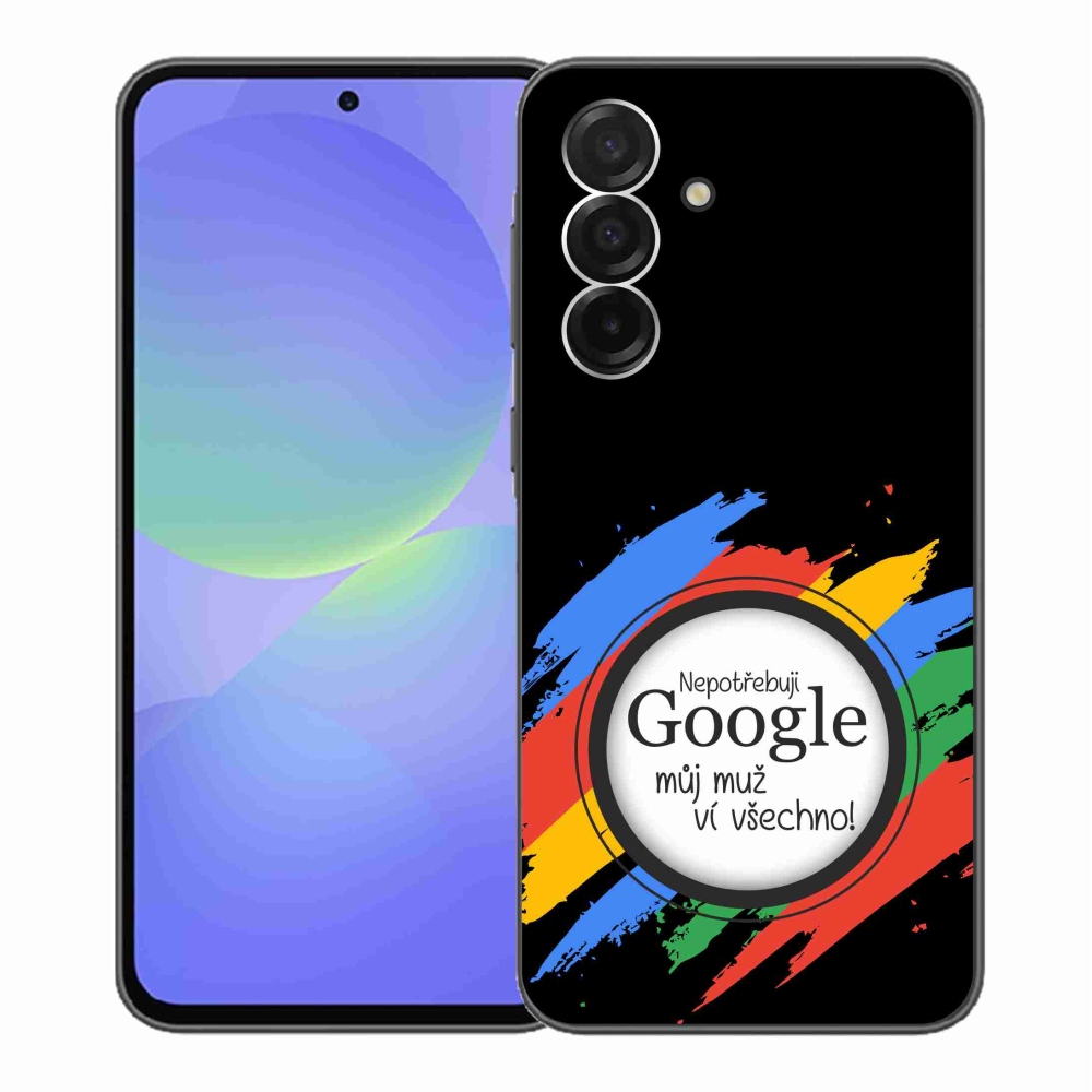 Gél borító mmCase Samsung Galaxy A36 5G - az ember mindent tud fekete háttérrel