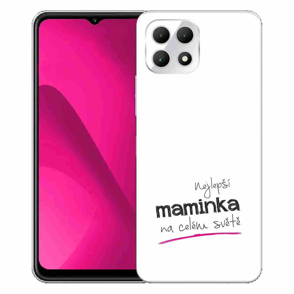 Gél borító mmCase a T-Mobile T Phone 2 - legjobb anya 4 fehér háttérrel