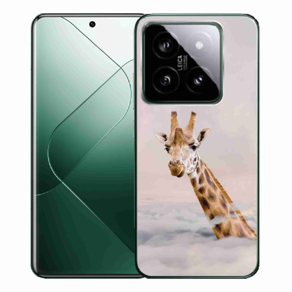 Gél borítás mmCase a Xiaomi 14 Pro-hoz - zsiráf a felhőkben