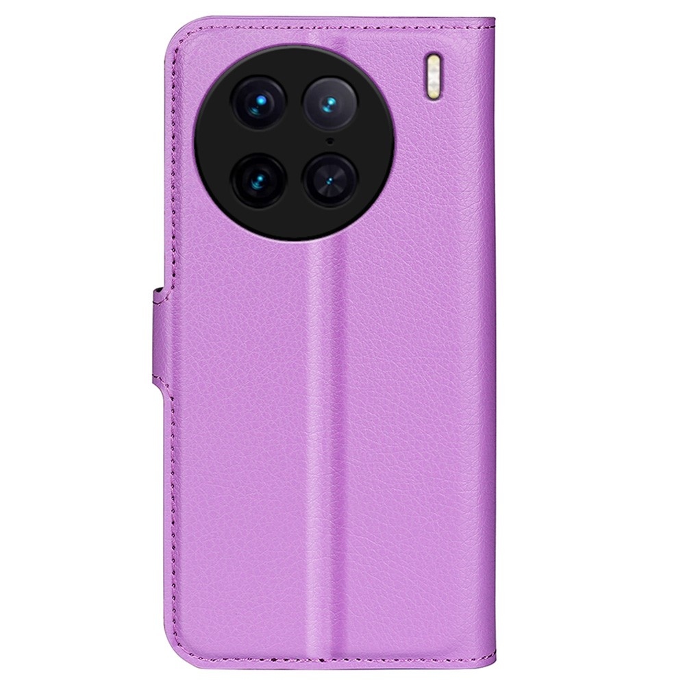 Litchi könyv tok a Vivo X90 Pro-hoz - lila