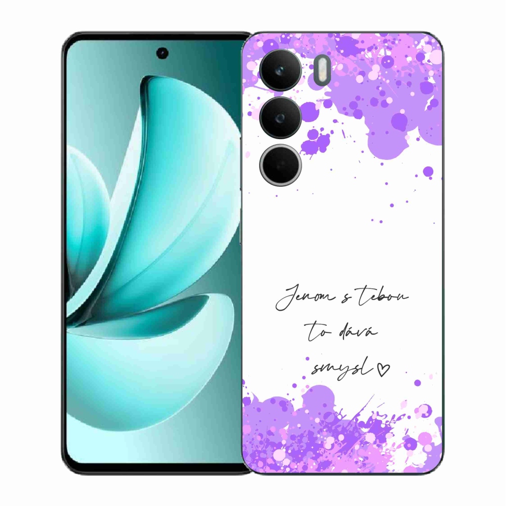 Gél borító mmCase a Realme C71 készülékhez - szerelmes szöveg fehér háttérrel