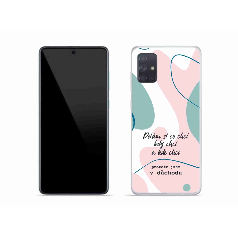 Gél borító mmCase Samsung Galaxy A51 készülékhez - vicces szöveg 10 fehér háttér