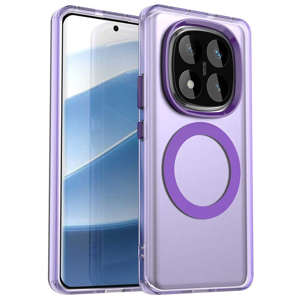 Candy zselés tok MagSafe-val Xiaomi Redmi Note 14 Pro 5G/Poco X7 5G - lila