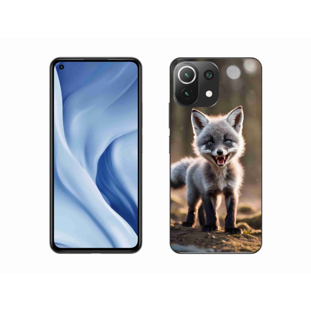 Gél borítás mmCase a Xiaomi Mi 11 Lite 4G/5G-hez - angry fox