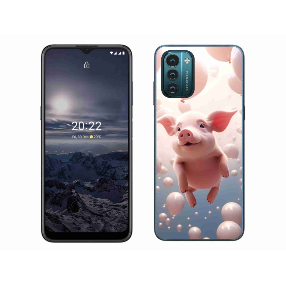 Zselés borítás mmCase a Nokia G11/G21 készülékhez - malacka lufikkal