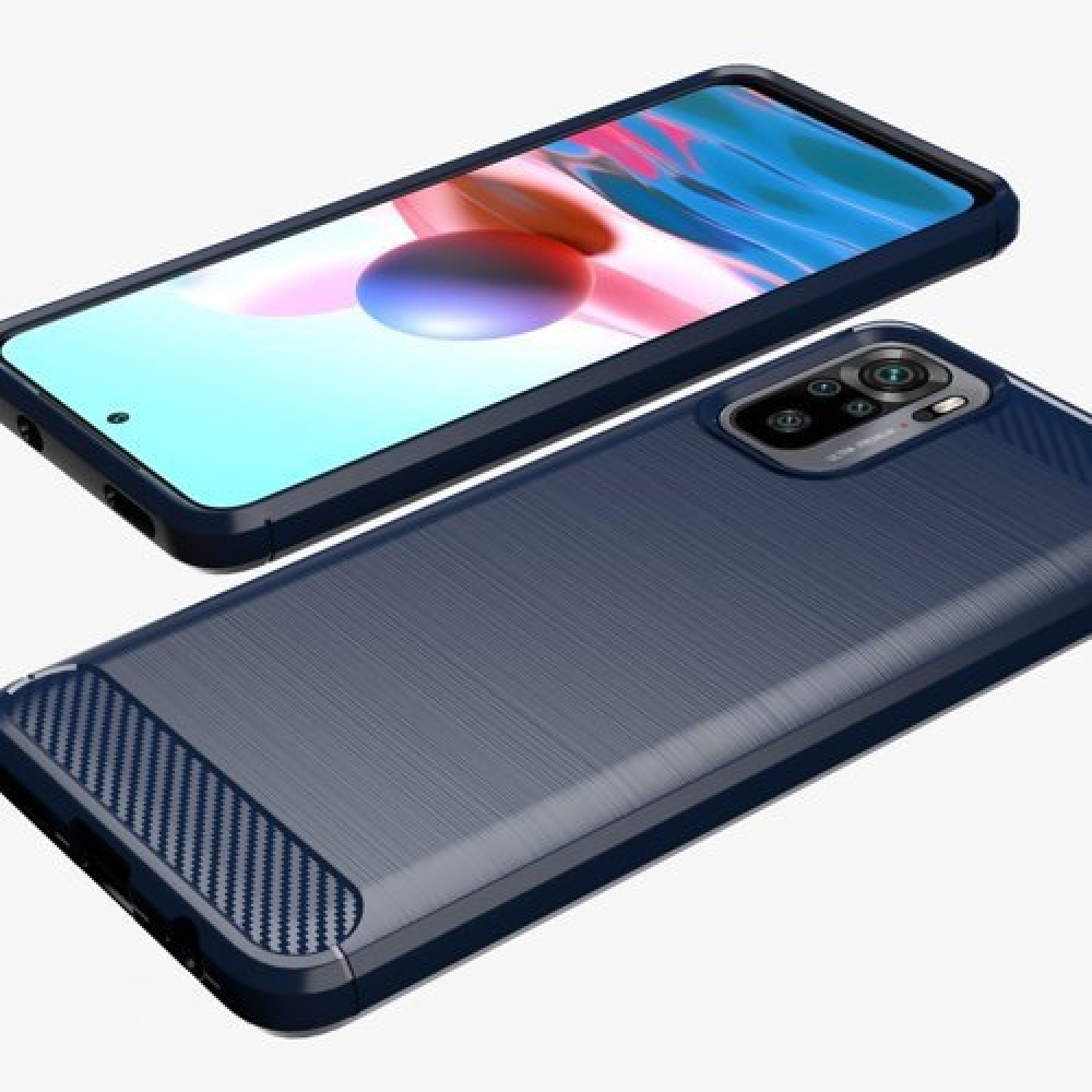 Szénálló zselés tok Xiaomi Redmi Note 10 4G/Redmi Note 10S/Poco M5s - kék