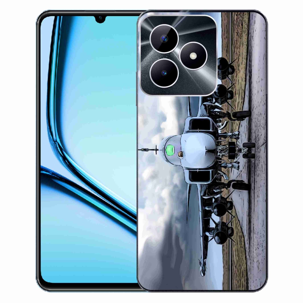 Zselés borítás mmCase a Realme Note 50-hez - katonai repülőgépekhez