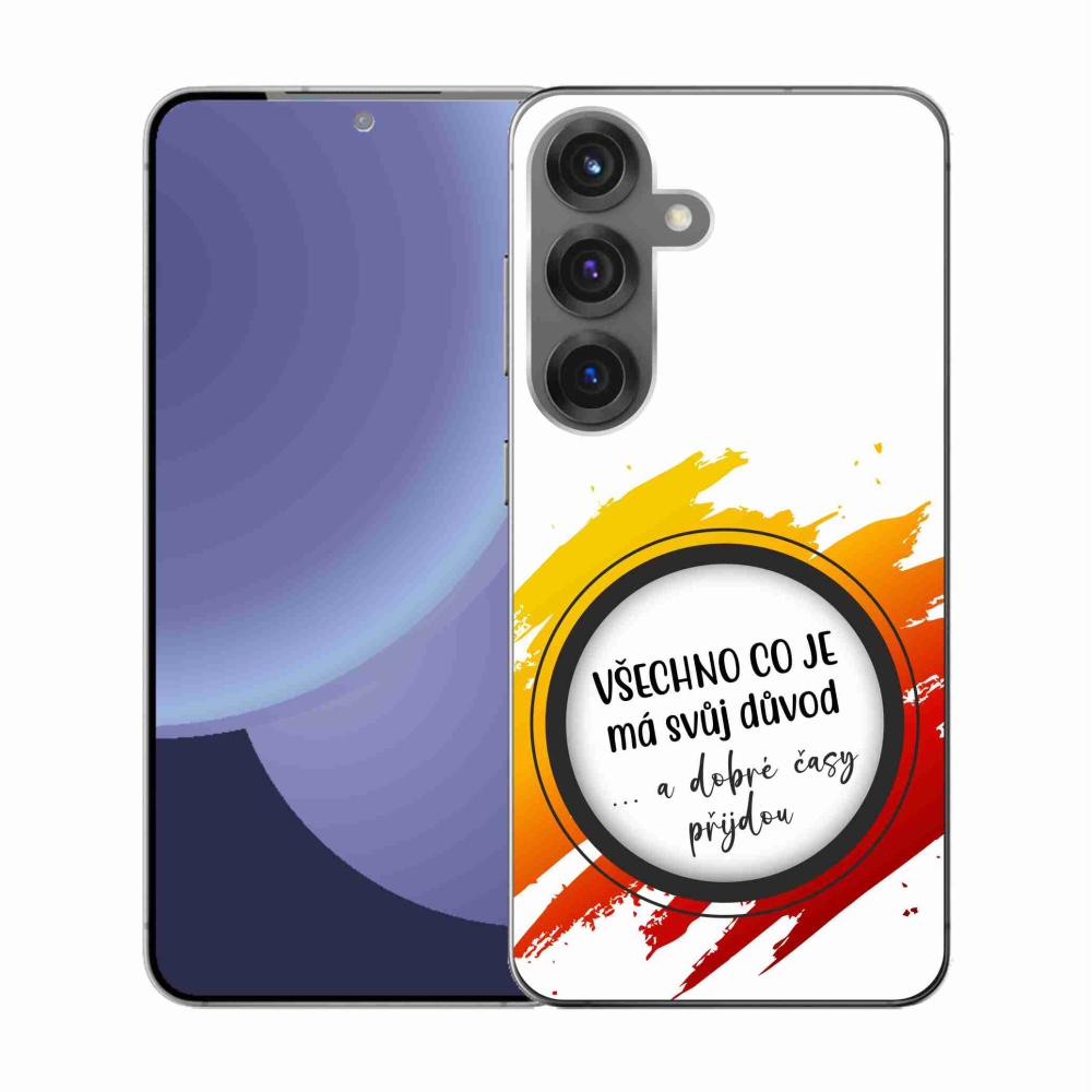 Gél borítás mmCase Samsung Galaxy S25 - idézet 3 fehér háttér