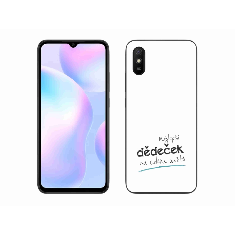 Gél borító mmCase a Xiaomi Redmi 9AT - a legjobb nagypapa 3 fehér háttérrel