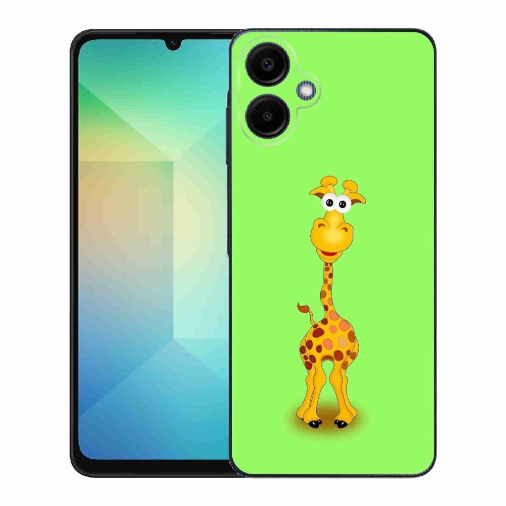Gél borítás mmCase Samsung Galaxy A06 4G - rajzfilm zsiráfhoz