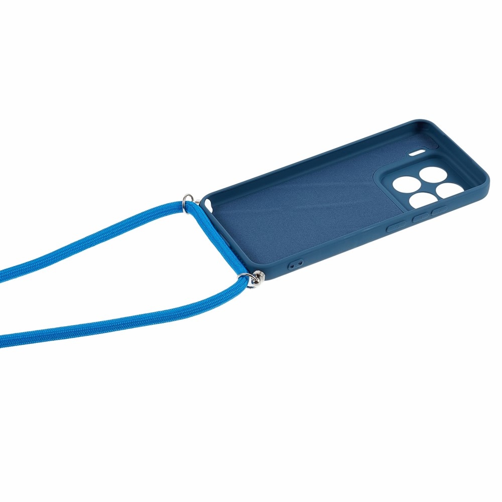 Bélelt zselés tok zsinórral Xiaomi 15 Pro-hoz - kék