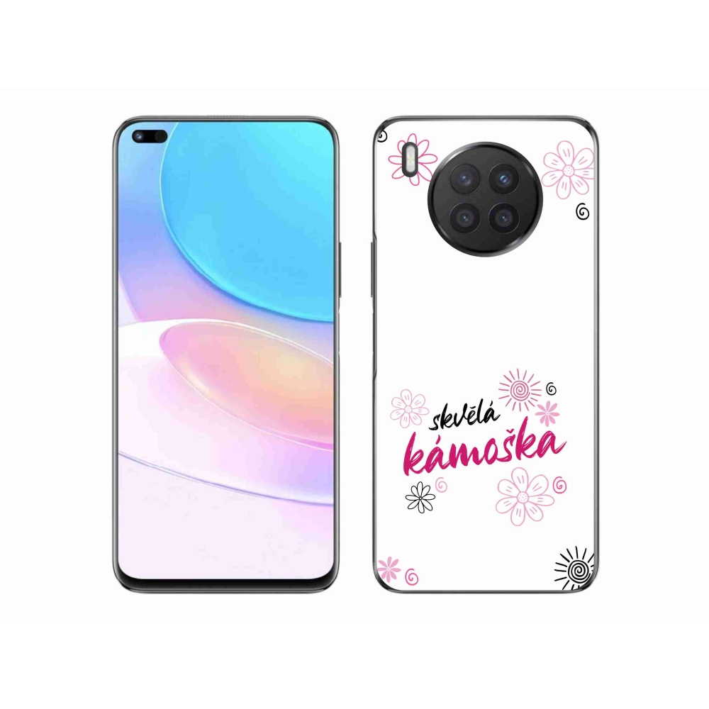 Gél borító mmCase a Huawei Nova 8i - nagyszerű haver fehér háttérrel