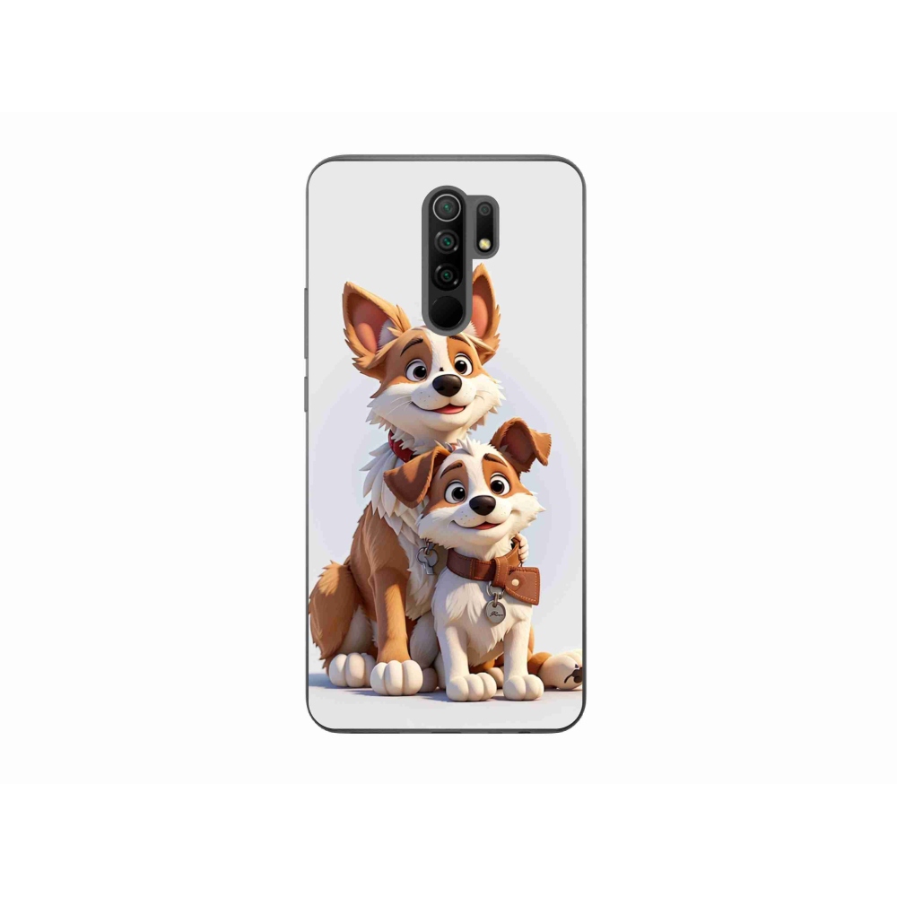Gél borítás mmCase a Xiaomi Redmi 9-hez - kutyák rajzolása