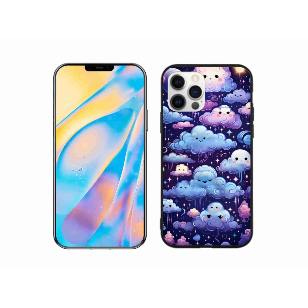 Gél borítás mmCase iPhone 12 készülékhez - felhők