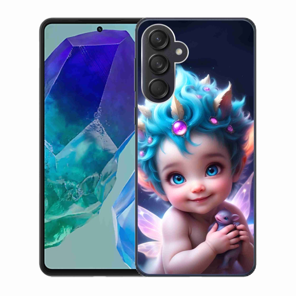 Gél borítás mmCase Samsung Galaxy M55 5G - baba pillangószárnyakkal