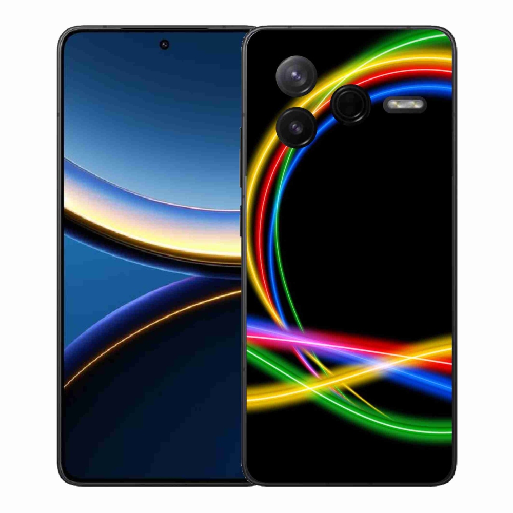 Gél borítás mmCase a Xiaomi Poco F7 Pro számára - neon körök