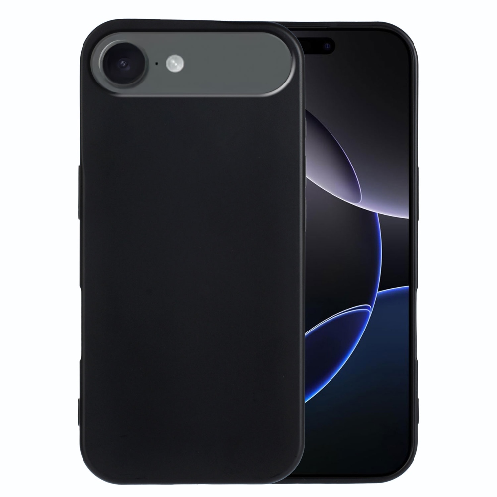 Matt zselés tok iPhone 17 Air készülékhez - fekete