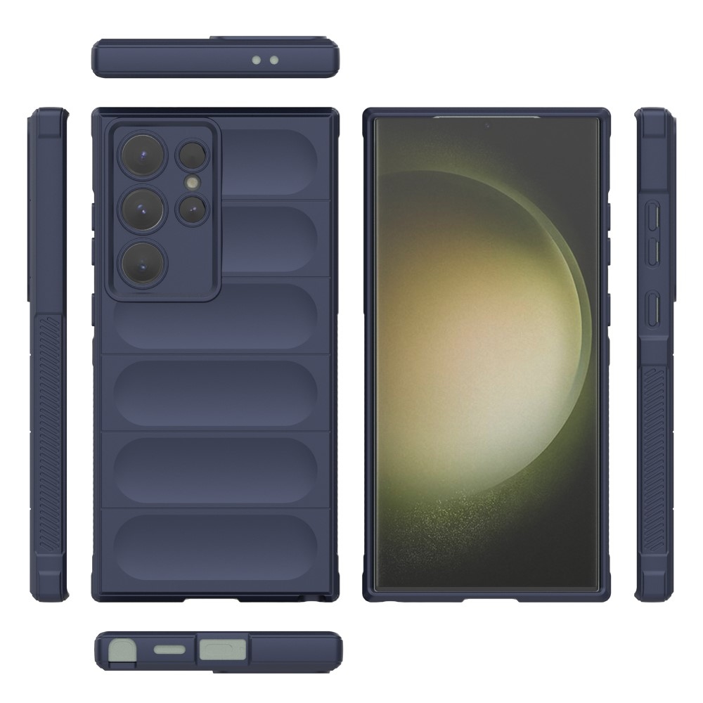 Rugg tartós zselés tok Samsung Galaxy S24 Ultra készülékhez - sötétkék
