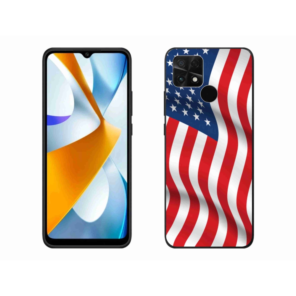Gél borítás mmCase a Xiaomi Poco C40 számára - USA zászló