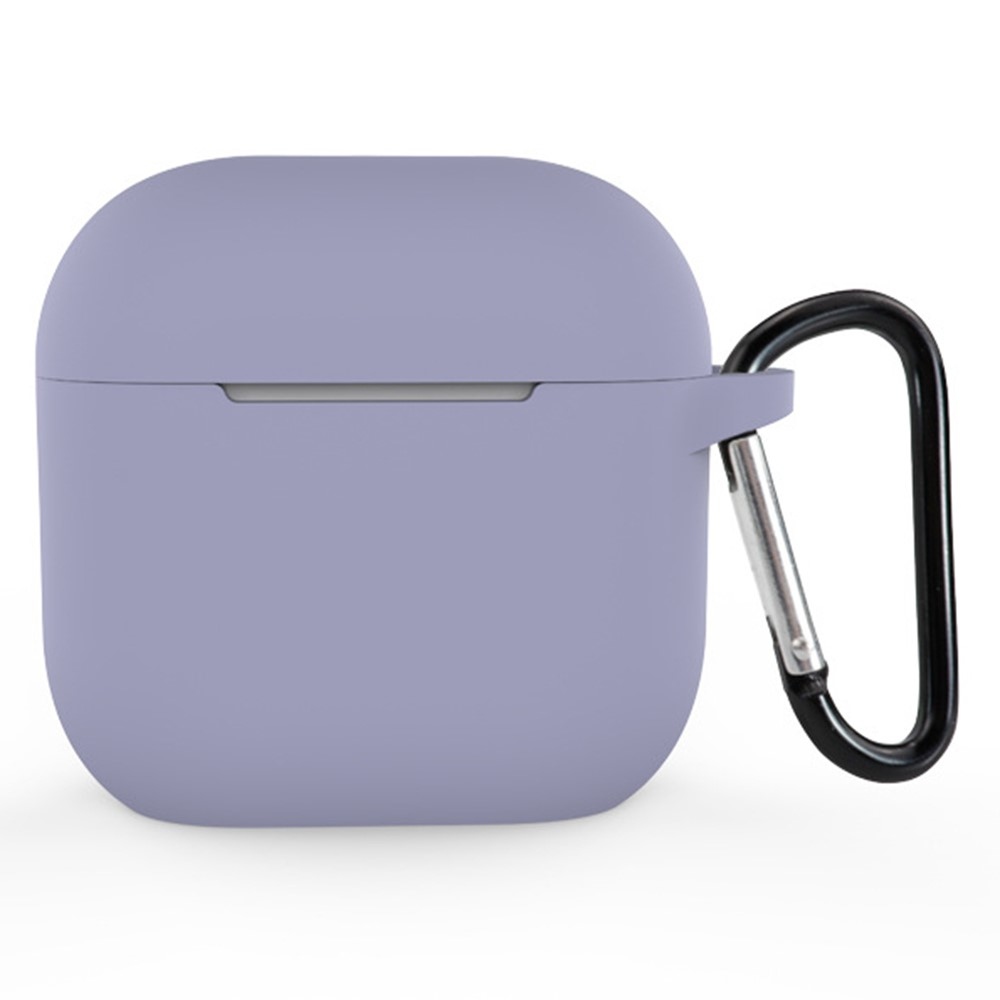 Hüvelyes szilikon tok Apple AirPods 4 készülékhez - kék-szürke