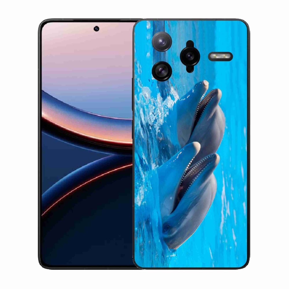 Gél borítás mmCase a Xiaomi Poco F7 Ultra számára - delfinek