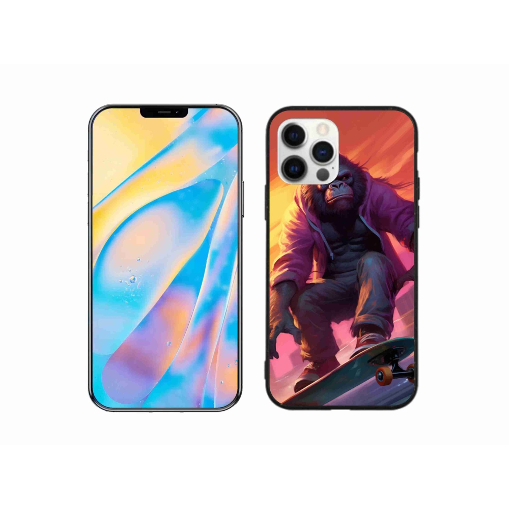 Zselés borítás mmCase iPhone 12 készülékhez - gorilla gördeszkán