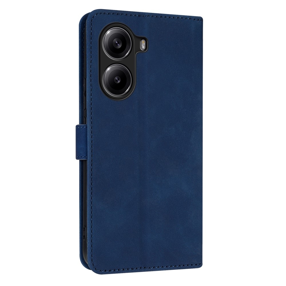 AZNS tok könyv tok Xiaomi Poco X7 Pro 5G-hez - kék