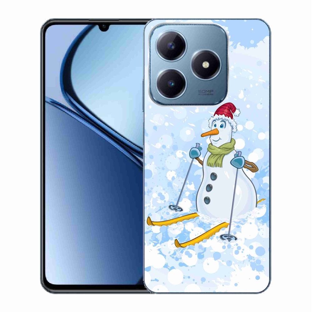 Gél borítás mmCase a Realme C63 készülékhez - hóember