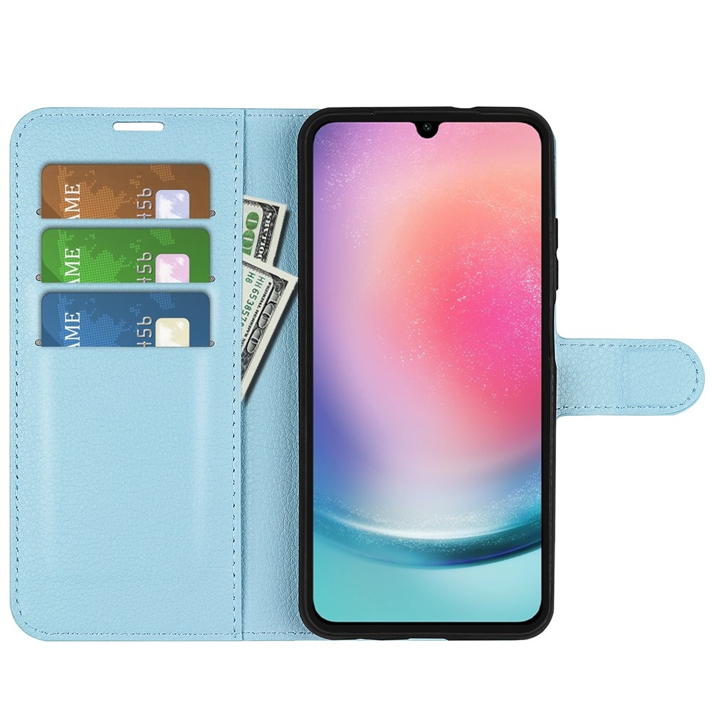 Litchi book tok Samsung Galaxy A16 4G/5G készülékhez - kék