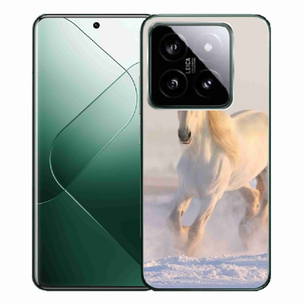 Gél tok mmCase a Xiaomi 14 Pro számára - ló a hóban