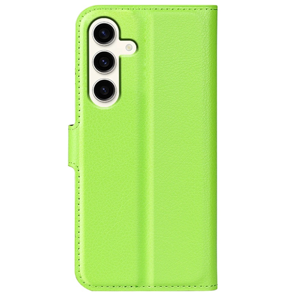 Litchi könyv tok Samsung Galaxy S24+ készülékhez - zöld