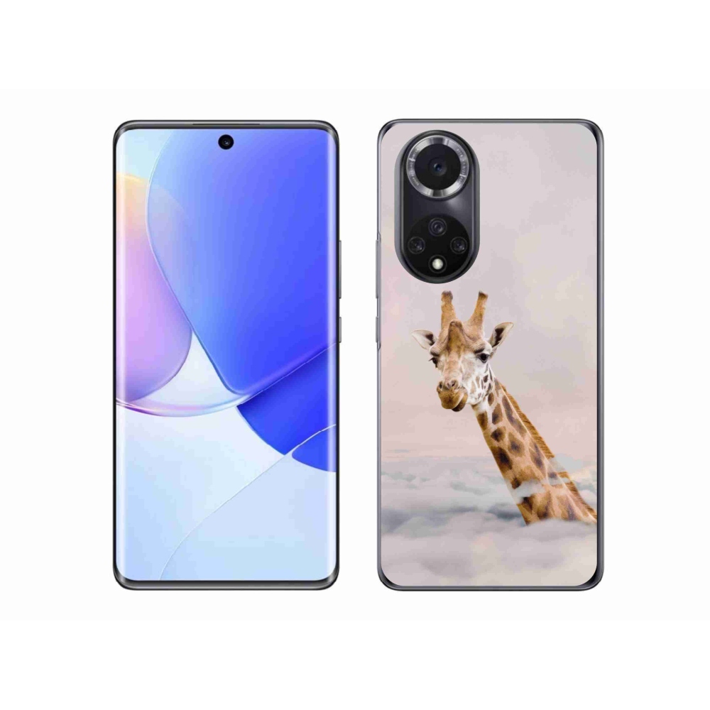 Zselés borító mmCase a Honor 50 készülékhez - zsiráf a felhőkben