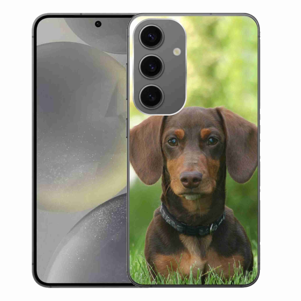 Gél tok mmCase Samsung Galaxy S24+ készülékhez - barna tacskó