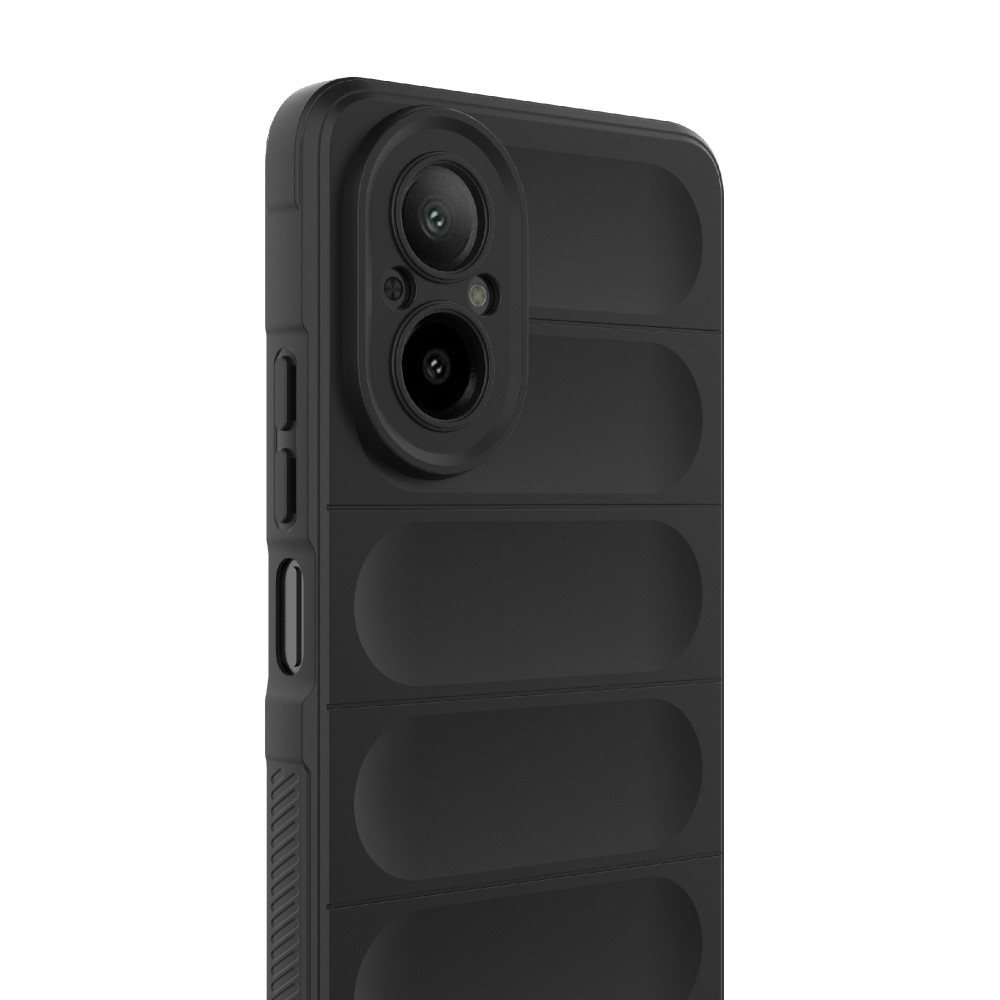 Rugg tartós zselés mobiltelefon borító Realme C67 - fekete