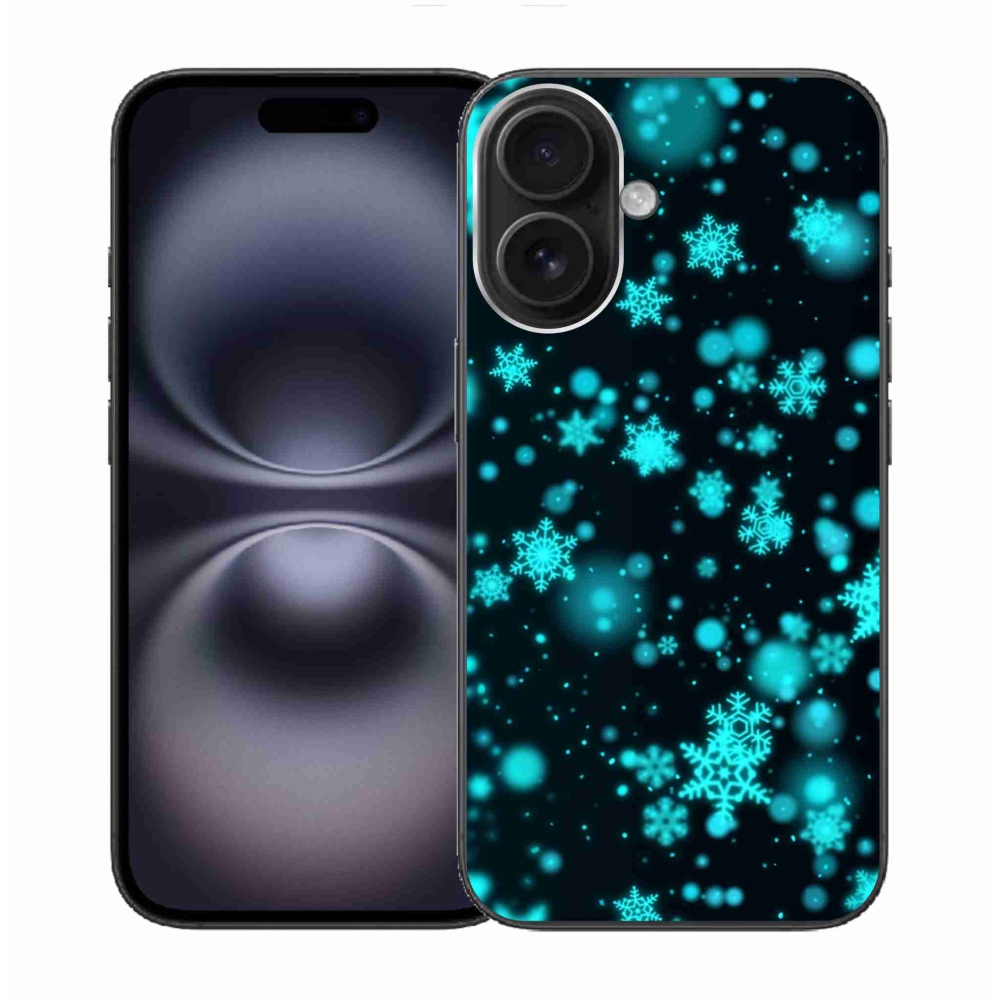 Gél borítás mmCase iPhone 16 készülékhez - hópelyhek 1