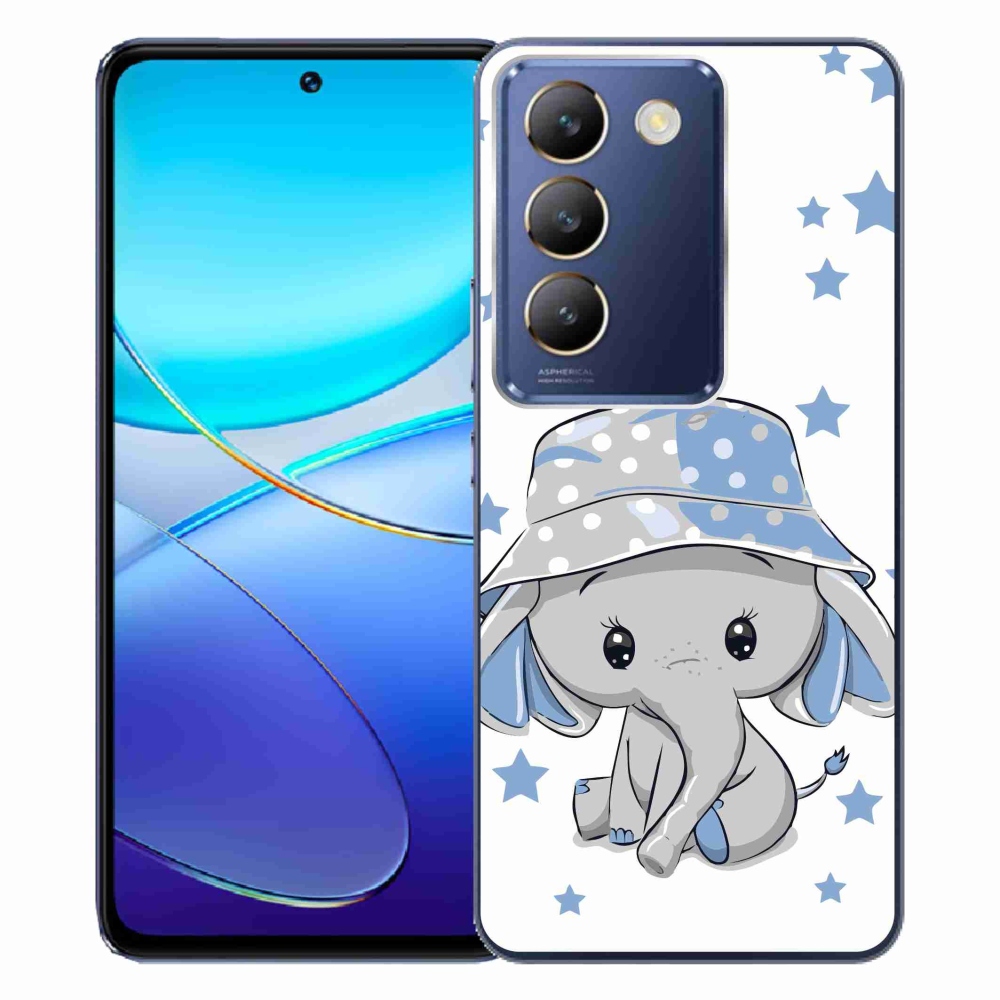 Gél borítás mmCase a Vivo V40 SE 4G/5G készülékhez - kék elefánt