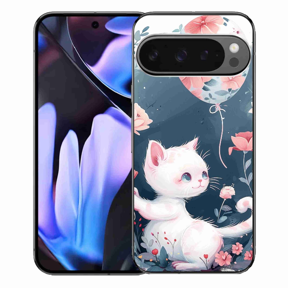 Gél borítás mmCase a Google Pixel 9 Pro XL-hez - cica lufival