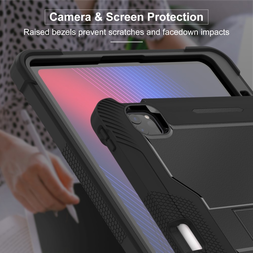 Kick tartós hibrid tok iPad Pro 13 (2024) - Fekete
