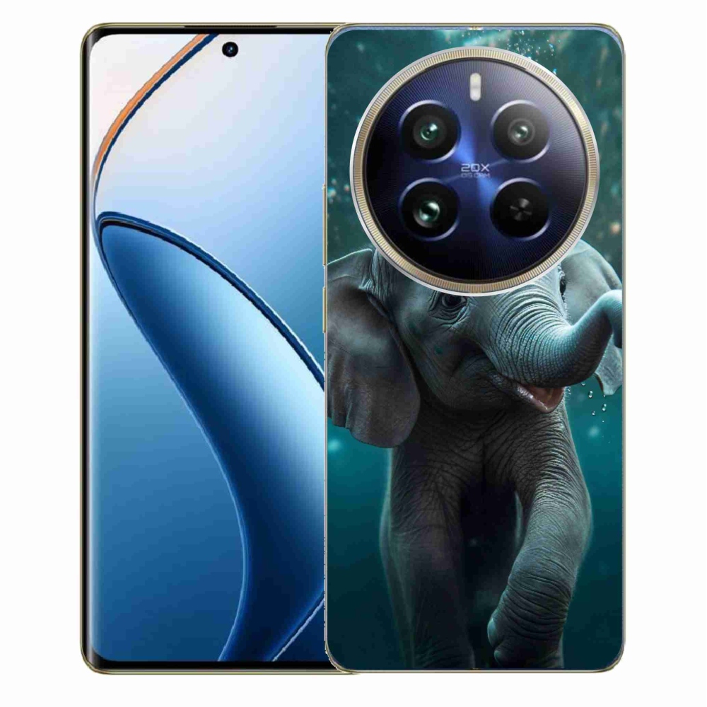 Gél borítás mmCase a Realme 12 Pro 5G/12 Pro+ 5G számára - víz alatti elefánt