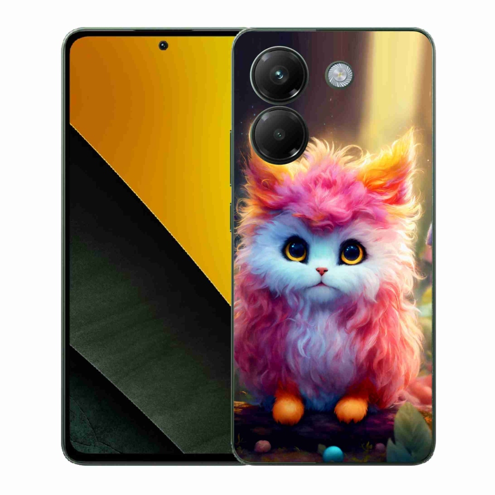 Gél borítás mmCase a Xiaomi Poco M7 Pro 5G számára - aranyos cica 5