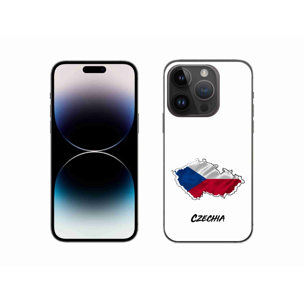 Gél borítás mmCase iPhone 14 Pro 6.1 készülékhez - Csehország fehér háttér